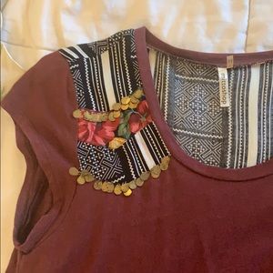Funky Maroon Dress